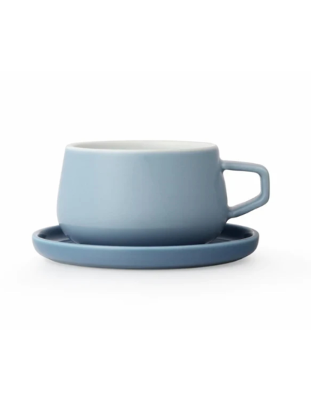 TAZA VIVA CLASSIC ELLA AZUL 0.25 L CON PLATO VIVA ESCANDINAVIA