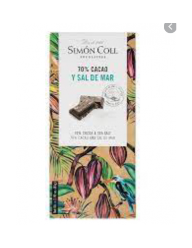 TABLETA CHOCOLATE SAL 70% CACAO 85 GR. SIMÓN COLL