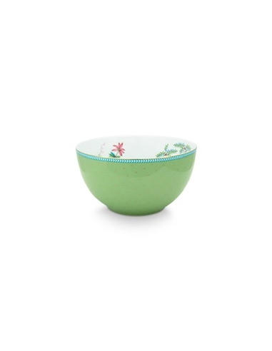 BOWL JOLIE GOLD DOTS GREEN 15 CM PIP STUDIO