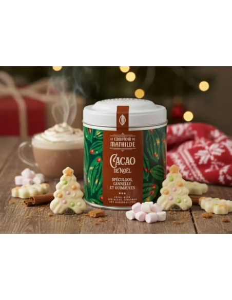 CACAO DE NAVIDAD DE SPECULOS, CANELA Y MALVAVISCO 170 GR MATHILDE