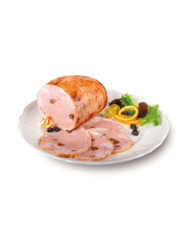 POLLO RELLENO CIRUELA Y ALBARICOQUE...