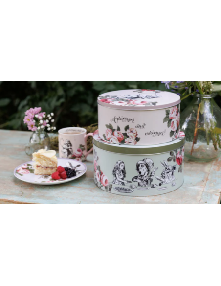 SET DE 2 LATAS ALICIA EN EL PAÍS DE LAS MARAVILLAS V&A