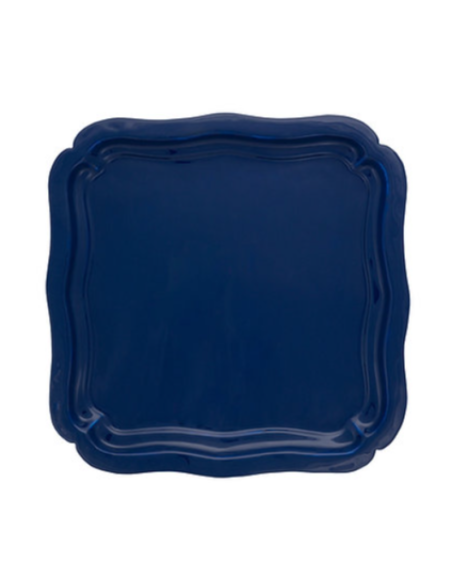 BANDEJA CUADRADA AZUL METALICA 40x40 PIP STUDIO
