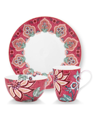 SET DESAYUNO 3 PZAS FLOWER FESTIVAL...