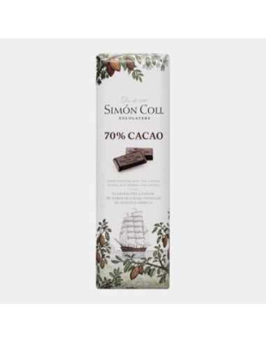 CHOCOLATINA 70% CACAO 25 GRS. SIMON COLL