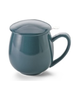 TAZA SAARA VERDE OSCURO PORCELANA  0.35 L