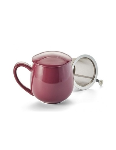 TAZA SAARA BURDEOS PORCELANA 0.35 L