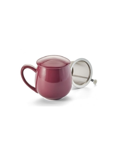 TAZA SAARA BURDEOS PORCELANA 0.35 L