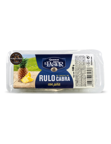 RULO DE QUESO CABRA CON PIÑA 100 GR EL PASTOR