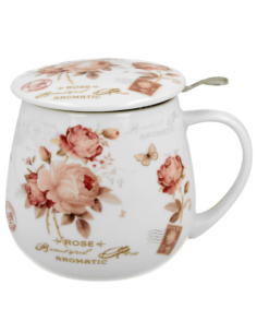 TAZA SECESSION PORCELANA 0.4 L FILTRO Y TAPA