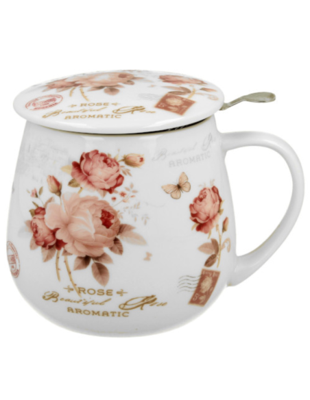 TAZA SECESSION PORCELANA 0.4 L FILTRO Y TAPA