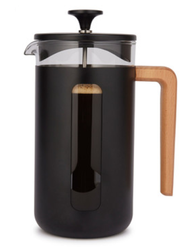 CAFETERA DE ÉMBOLO NEGRA 8 TAZAS LA...