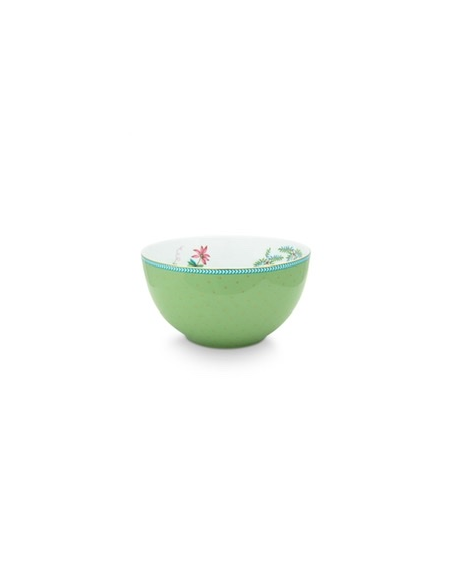 BOWL JOLIE GOLD DOTS GREEN 15 CM PIP STUDIO
