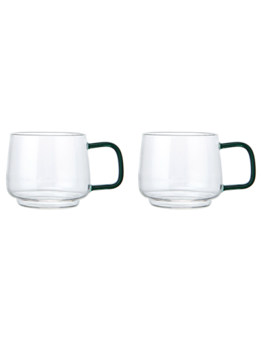SET 2 TAZAS GYRO BLUE BOROSILICATO...