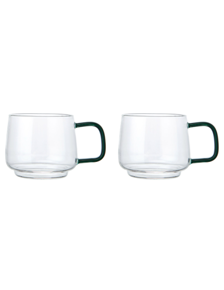 SET 2 TAZAS GYRO BLUE BOROSILICATO 275 ML LA CAFETIERE