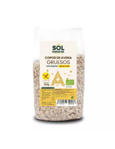 COPOS DE AVENA GRUESOS SIN GLUTEN BIO 500 GR SOL NATURAL