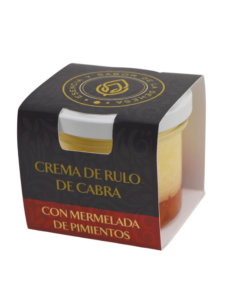 CREMA RULO DE CABRA CON MERMELADA DE PIMIENTO