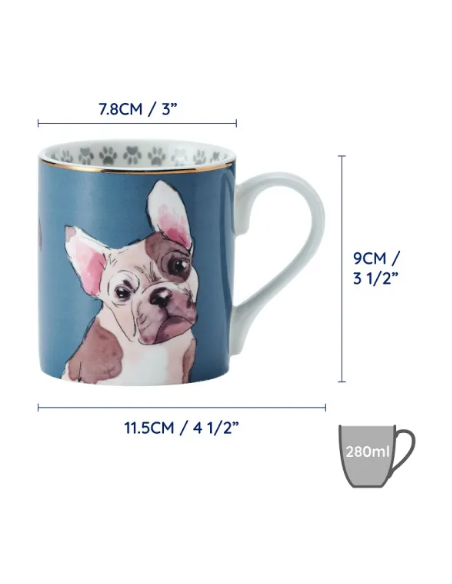 TAZA BULL DOG FRANCÉS MK