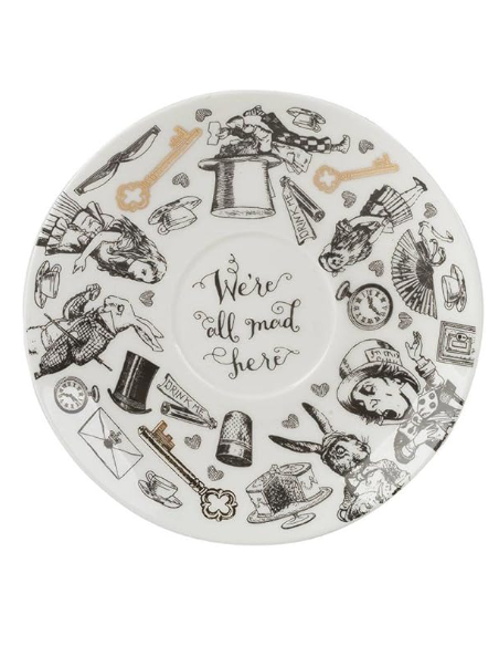 TAZA CON PLATO ALICIA EN EL PAÍS DE LAS MARAVILLAS 0.21 L V&A