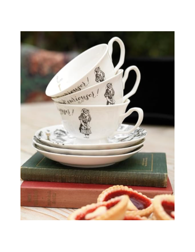 TAZA CON PLATO ALICIA EN EL PAÍS DE...