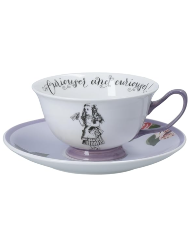 TAZA CON PLATO COLOR ALICIA EN EL...
