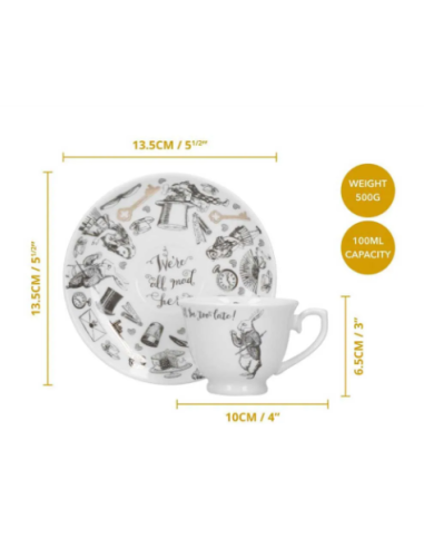 TAZA ESPRESSO CON PLATO ALICIA EN EL...