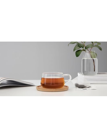 TAZA VIVA CLASSIC CRISTAL 0.25 L CON PLATO VIVA ESCANDINAVIA