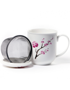 TAZA CHERRY BLOSSOM, PORCELANA 0.38L
