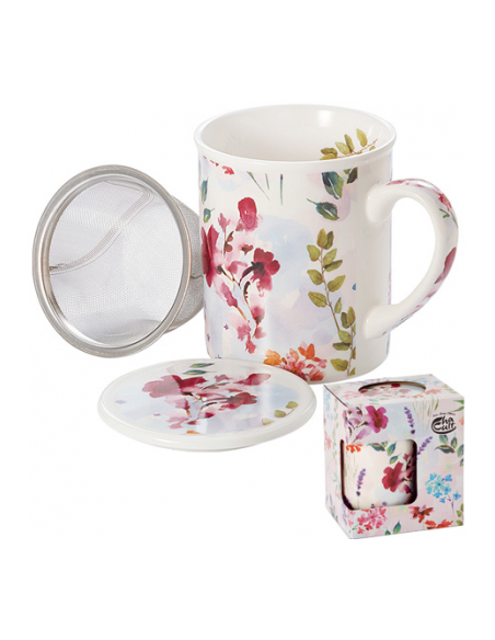 TAZA ELFIE PORCELANA FILTRO Y TAPA 0.25L