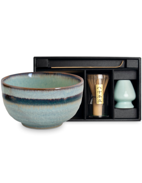 SET WASABI CERAMICA PARA MATCHA 0.5 L