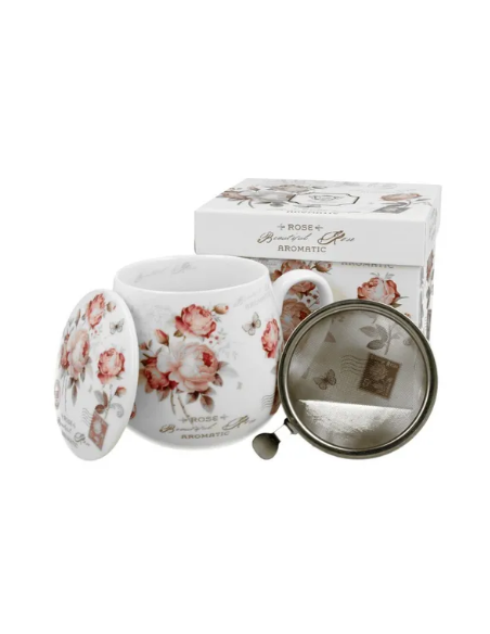 TAZA SECESSION PORCELANA 0.4 L FILTRO Y TAPA