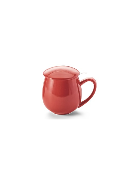 TAZA SAARA ROJA, PORCELANA 0.35 L FILTRO Y TAPA