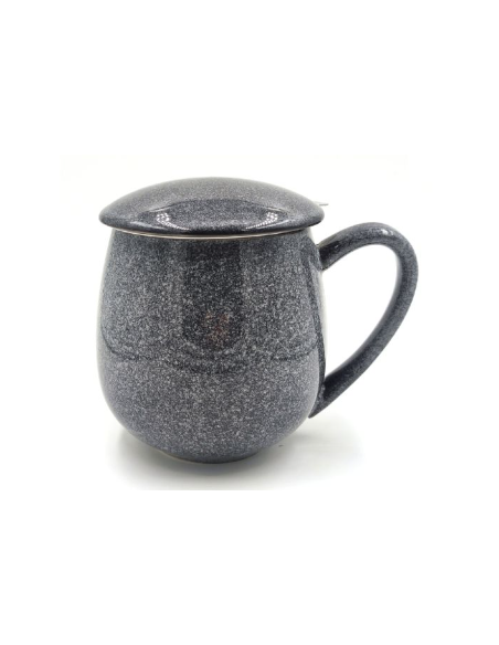 TAZA SAARA GRIS JASPEADA FILTRO Y TAPA 0.35 L