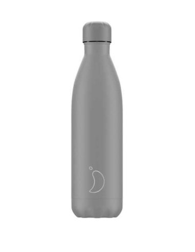 BOTELLA CHILLYS GRIS MATE TOTAL 750 ML
