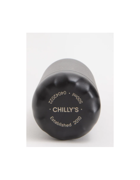BOTELLA CHILLYS NEGRO TOTAL MATE 500 ML