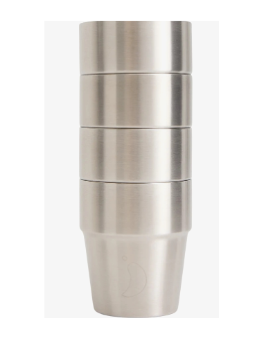 SET 4 VASOS CHILLYS ACERO 18/8 300 ML