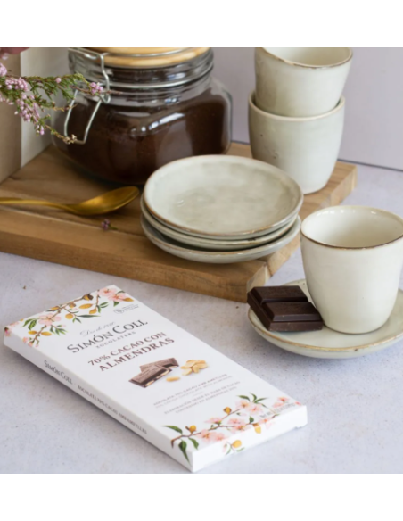 TABLETA CHOCOLATE 70% CON ALMENDRAS SIMÓN COLL