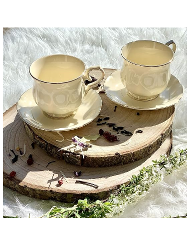 SET DE 2 TAZAS CON PLATO CLARK 0.26 L