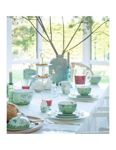 BOWL JOLIE GOLD DOTS GREEN 15 CM PIP...