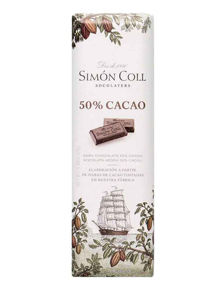 CHOCOLATINA 50% CACAO 25 GRS. SIMON COLL