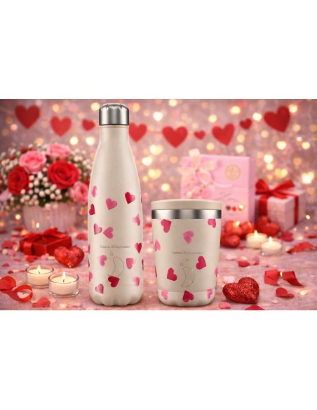 VASO TÉRMICO CHILLYS CORAZONES 340 ML