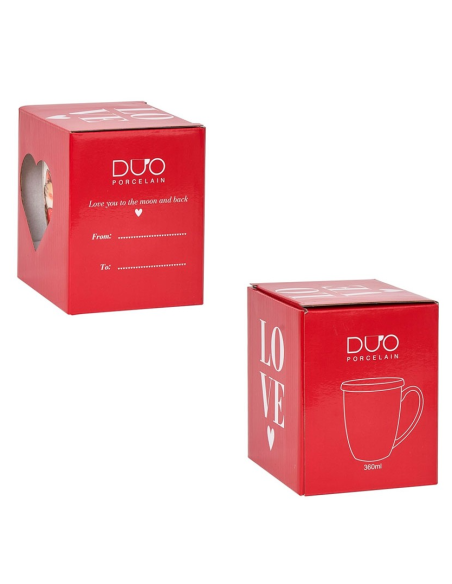 TAZA CAR HEARTS PORCELANA 0.35 L FILTRO Y TAPA