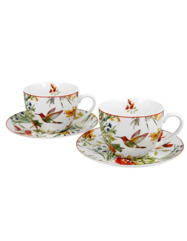 SET TETERA Y 2 TAZAS LINN PORCELANA DUO