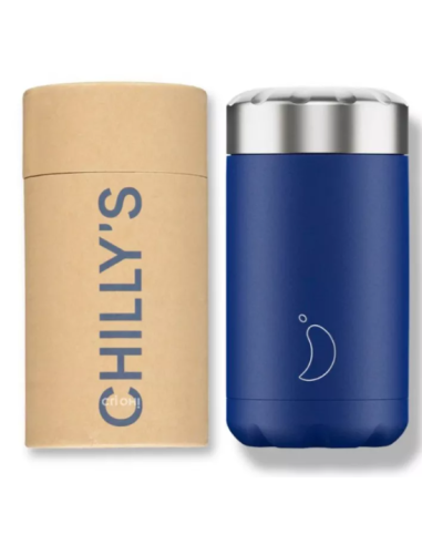 CHILLYS TERMO SÓLIDO AZUL MATE 500 ML
