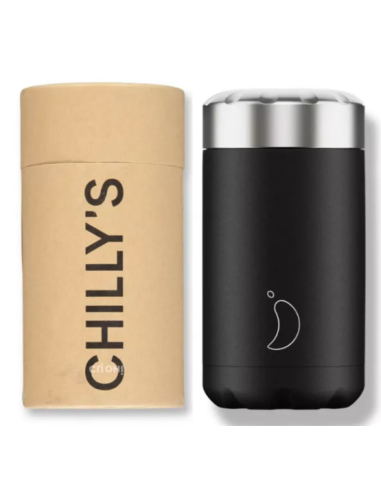 CHILLYS TERMO SÓLIDO NEGRO 500 ML
