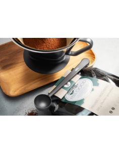 CUCHARA MEDIDORA DE CAFÉ CON PINZAS CLIPPO 2