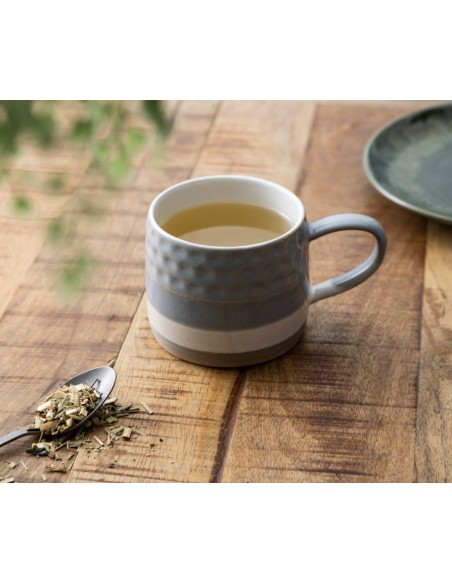 TAZA GRIS TEXTURIZADO MUG09 320 ML MK