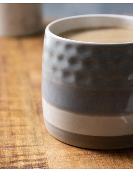 TAZA GRIS TEXTURIZADO MUG09 320 ML MK