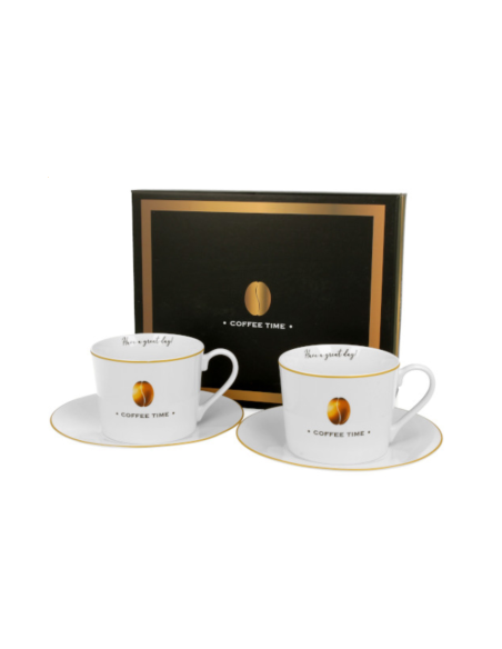 SET COFFEE 2 TAZAS PORCELANA 0.23 L