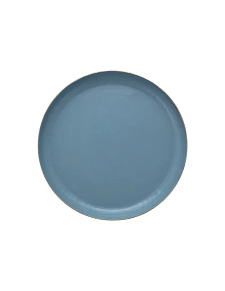 BANDEJA REDONDA CELESTE 30 CM METALICA PIP STUDIO